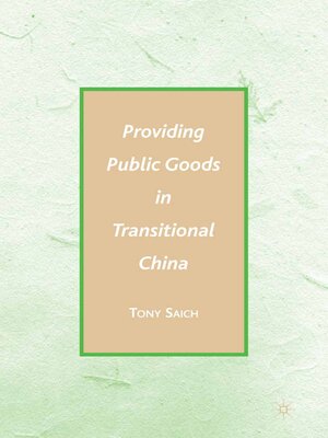 cover image of Providing Public Goods in Transitional China